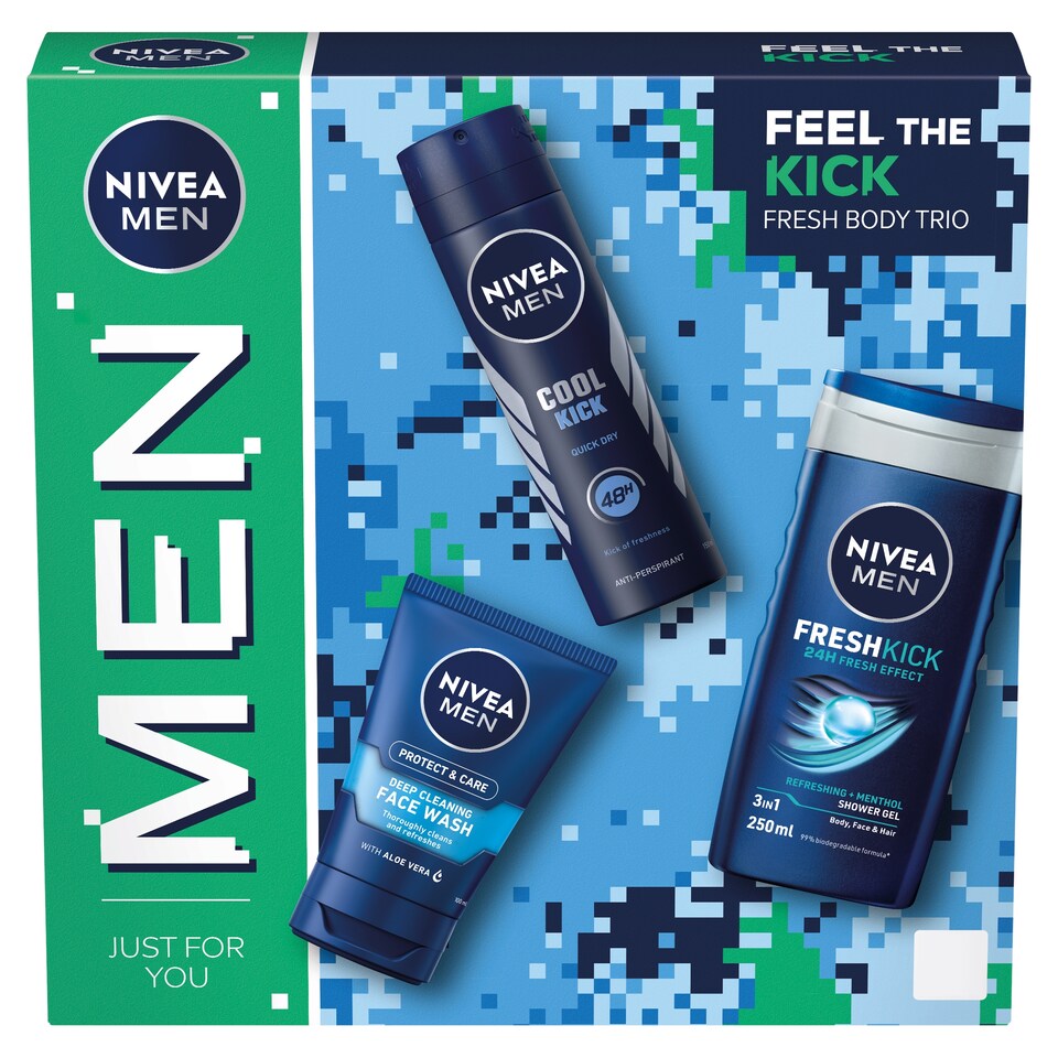 image 1 of Nivea Men Feel The Kick Gift Set