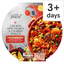 Tesco Finest Chicken, King Prawn & Chorizo Paella 400g