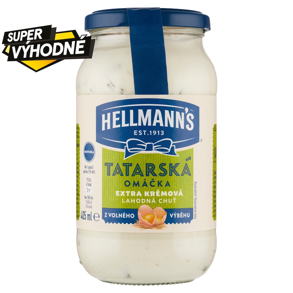 image 1 of Hellmann's Tartar Sauce 405ml