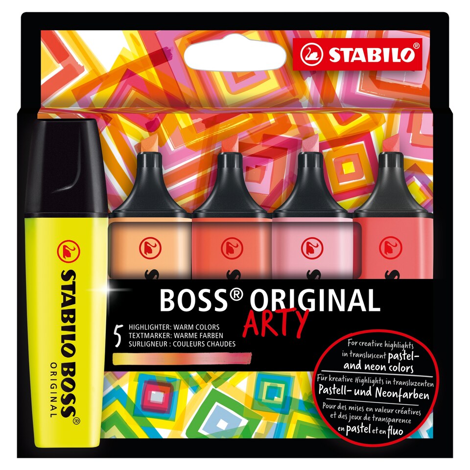 Stabilo Boss Original Arty jobbkezes rollertoll 5 db