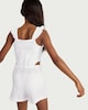 image 3 of F&F Girls Textured Ruffle Strap Playsuit in White
