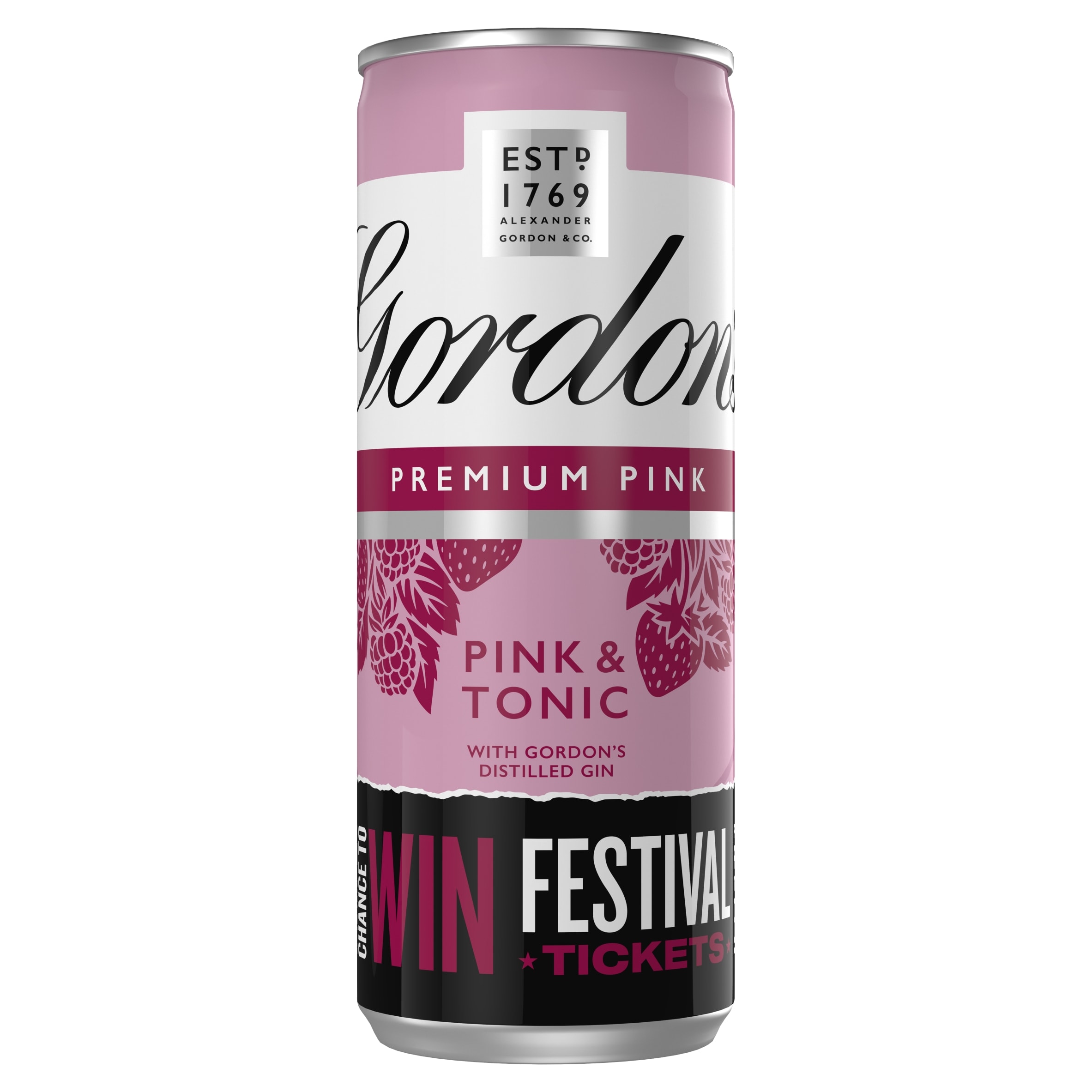 Gordon's Pink Gin & Tonic Can 5% Vol 250ml