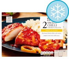 Tesco 2 Sweet Chilli Chicken Fillets 440G