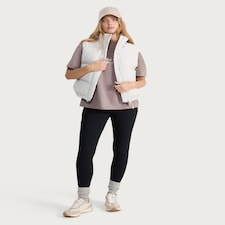 F&F Active OUTDOOR Shower Resistant Padded Zip Through Gilet in Cream