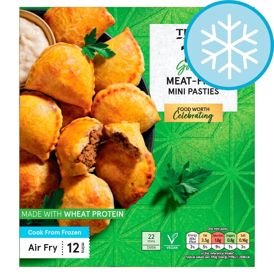 Tesco 10 Meat Free Mini Pasties 280g