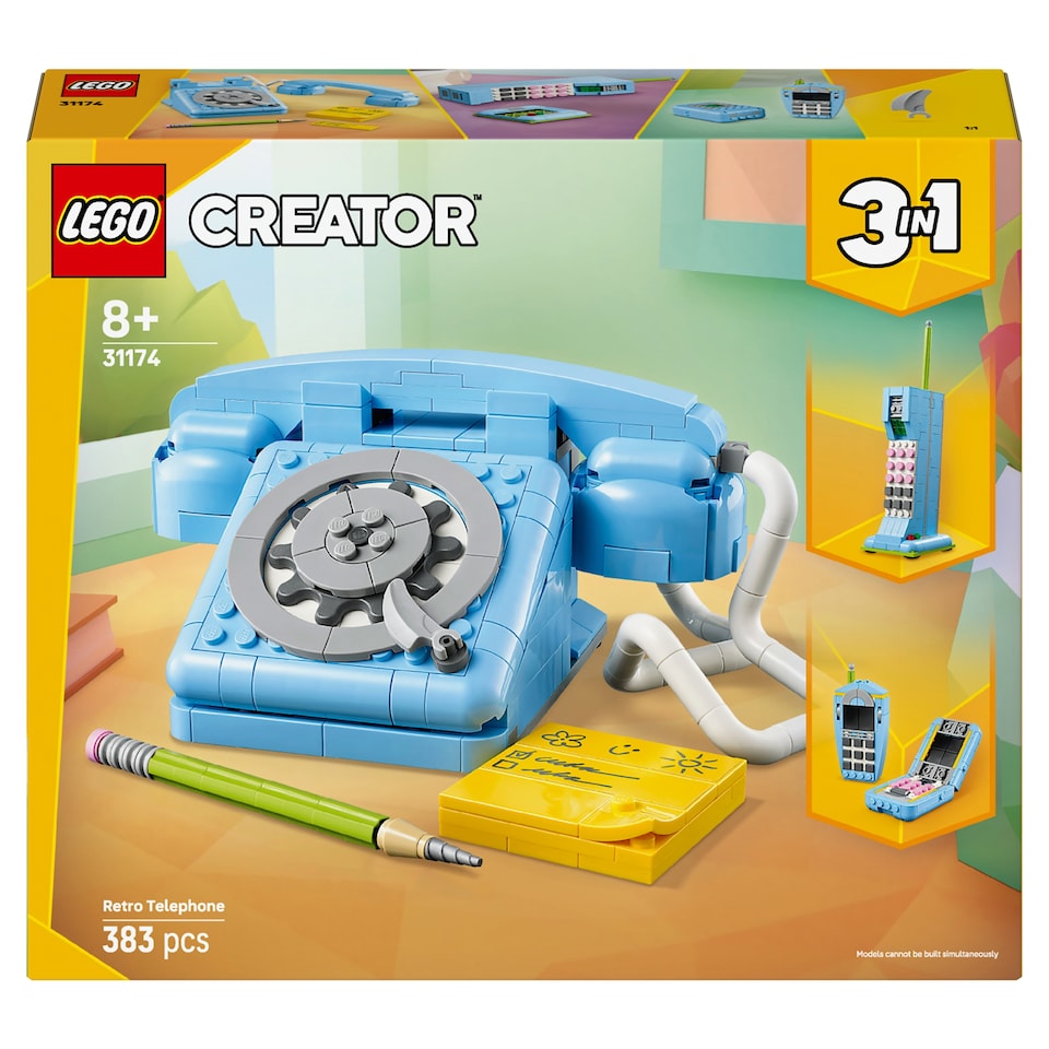 Obrázek 1 pro produkt LEGO Creator 3 v 1 31174 Retro telefon