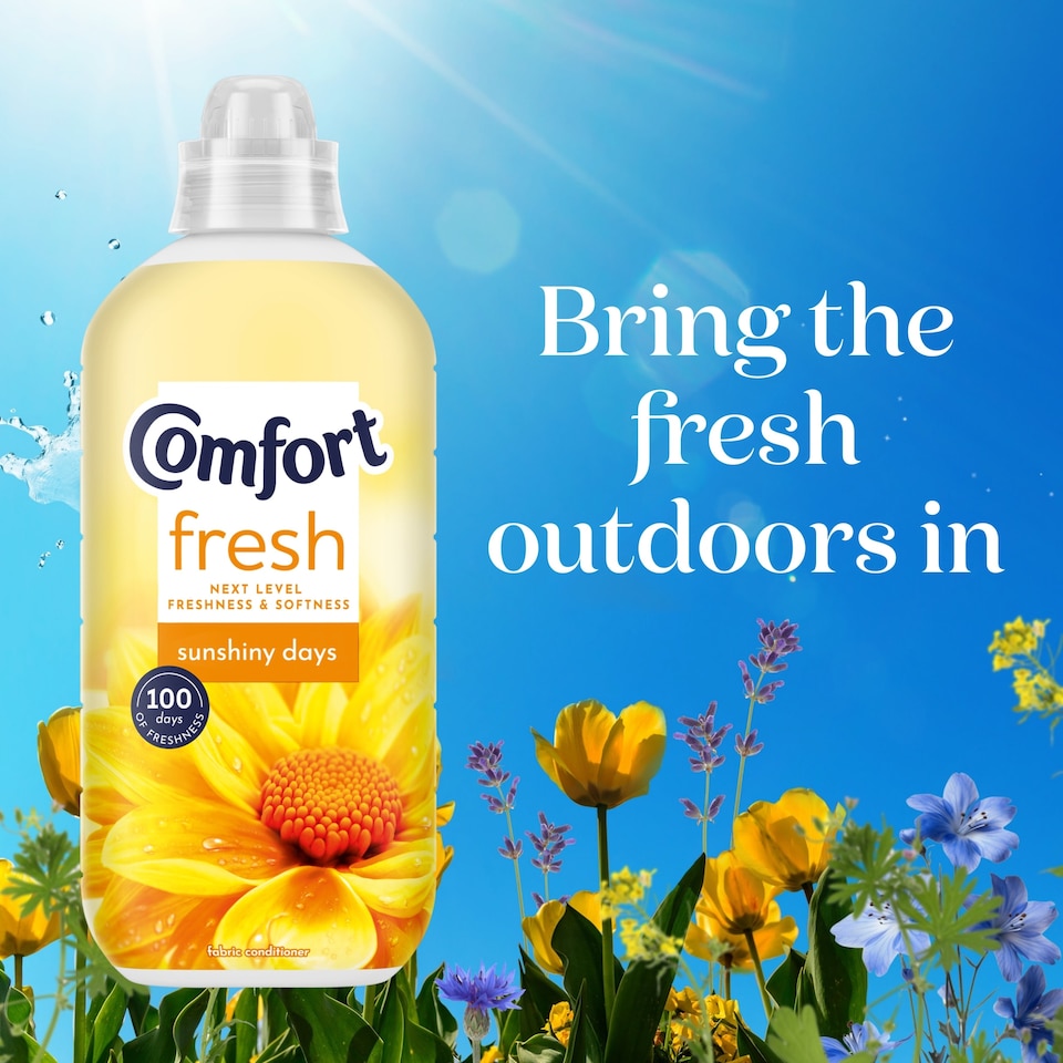 image 1 of Comfort Fresh Fabric Conditioner Sunshiny Days 31 Washes 930ml