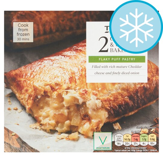 Tesco 2 Cheese & Onion Bakes 260G Tesco Groceries