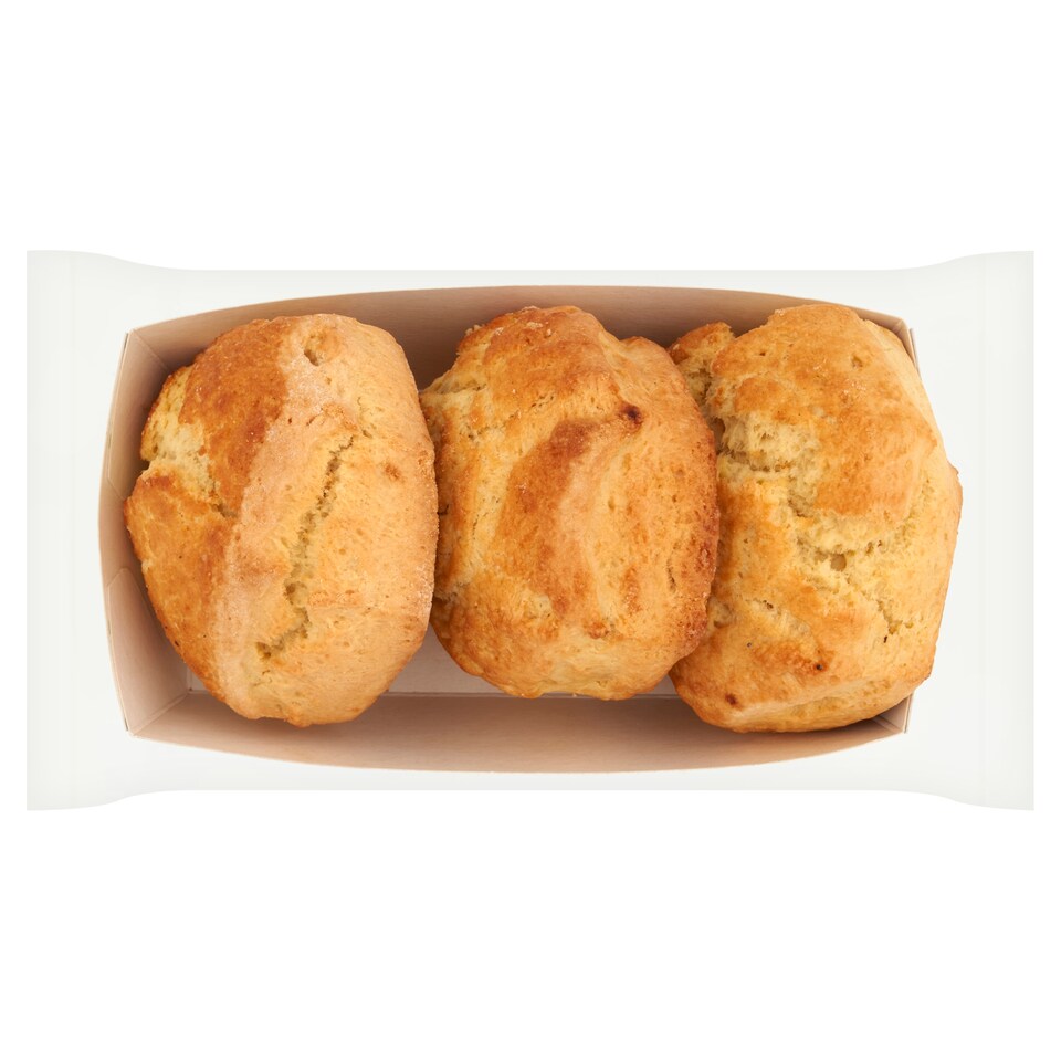 Tesco Finest Plain Scone 3 Pack