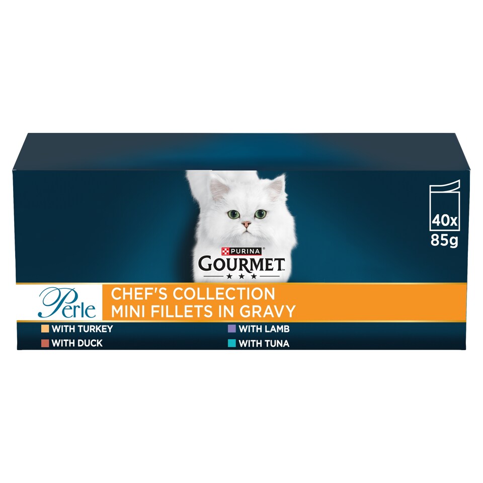 image 1 of GOURMET Perle Chef's Collection in Gravy Wet Cat Food 40x85g