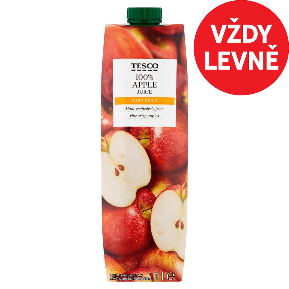 Tesco 100% Apple Juice 1L