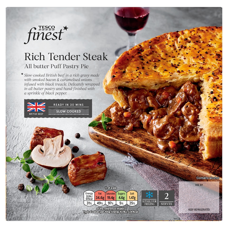 Tesco Finest Steak Pie 500g