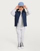 image 1 of F&F Boys 3-Piece Cotton Rich Hoodie, Gilet and Joggers Set in Blue