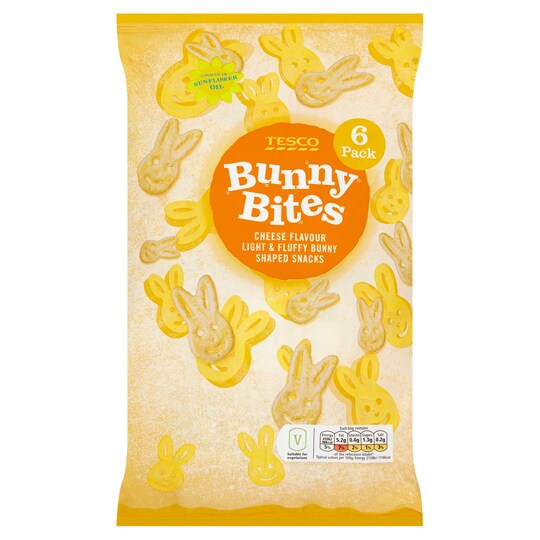 Tesco Cheese Bunny Bites 6 Pack 114G Tesco Groceries