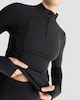 image 1 of F&F Active Half Zip Thermal Top in Black