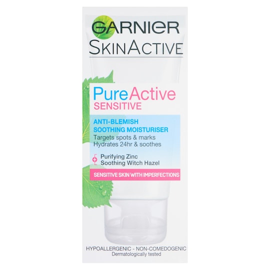 Pure Active Sensitive A/Blemish Face Moisturiser 50Ml Tesco Groceries