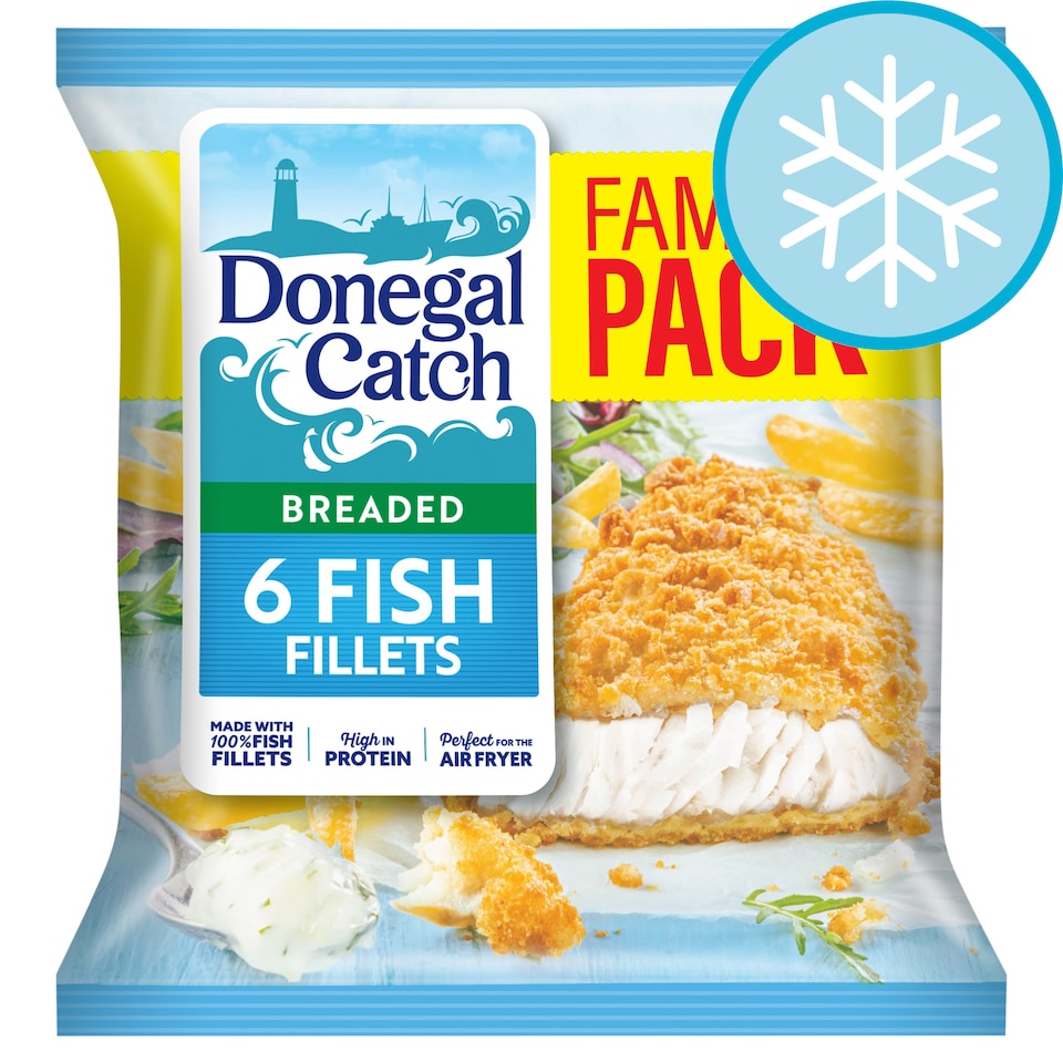Donegal Catch Family Pack Breaded 6 Fish Fillets 600g