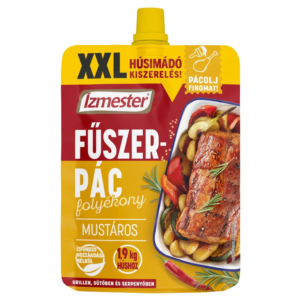 Ízmester mustáros folyékony fűszerpác 205 ml  1. kép