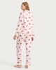 image 3 of F&F Pure Cotton Dog Print Revere Pyjama Set in Multi Pink