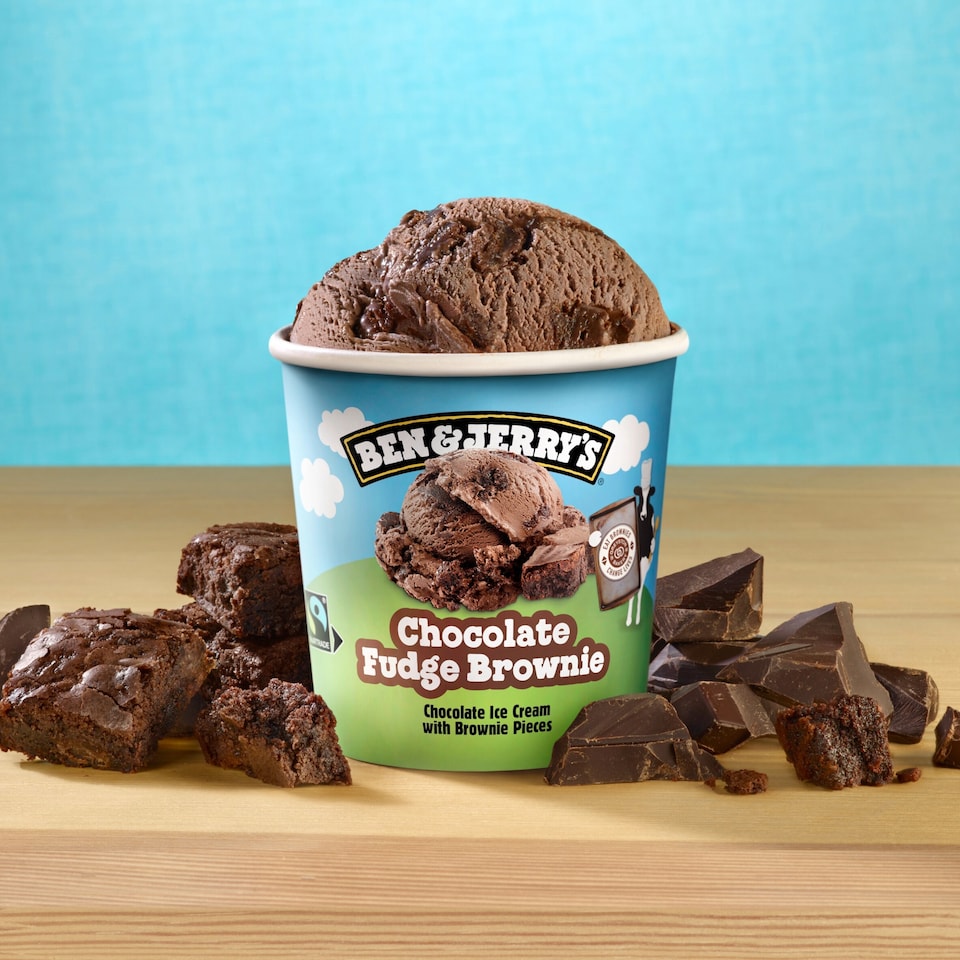 image 1 of Ben & Jerry's Chocolate Fudge Brownie Ice Cream Tub 465ml