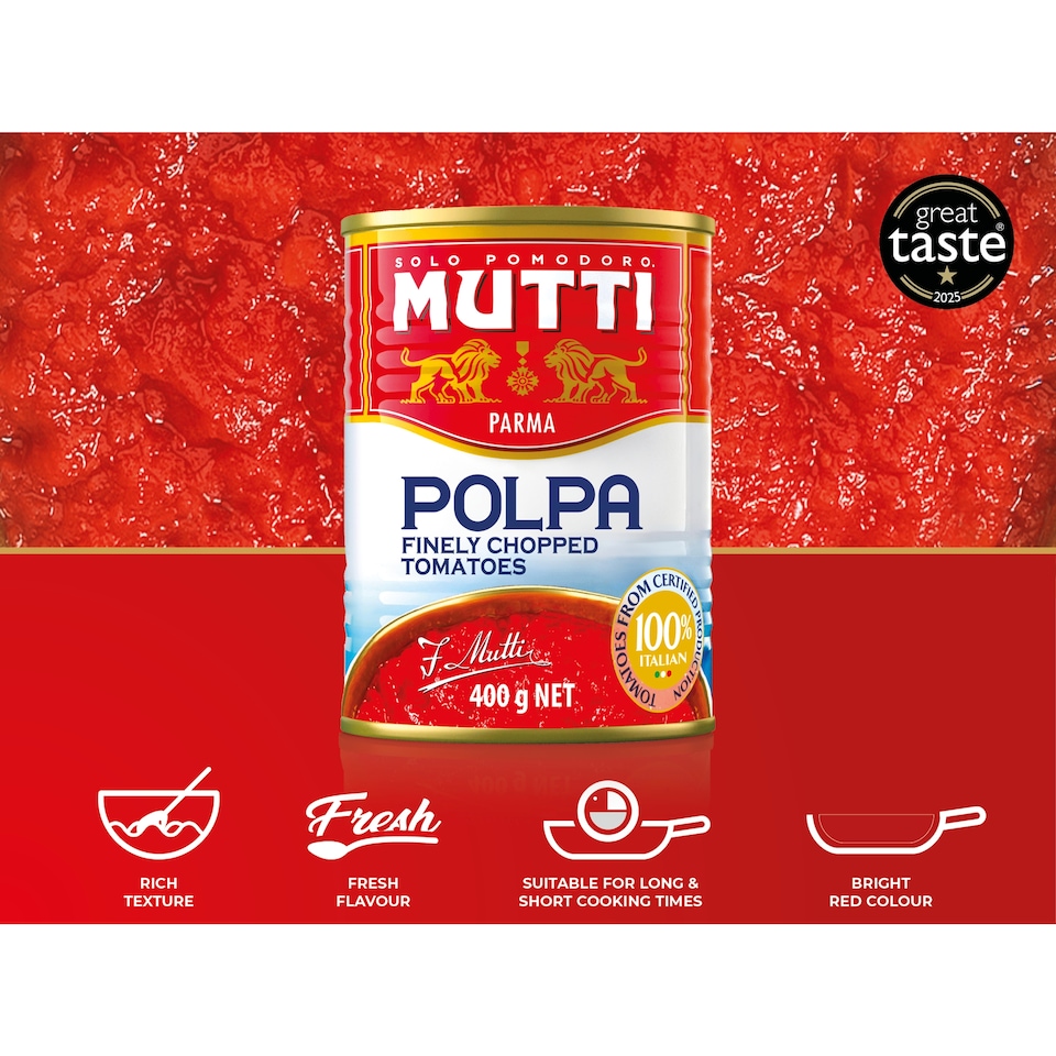 image 1 of Mutti Finely Chopped Tomatoes 4x400g