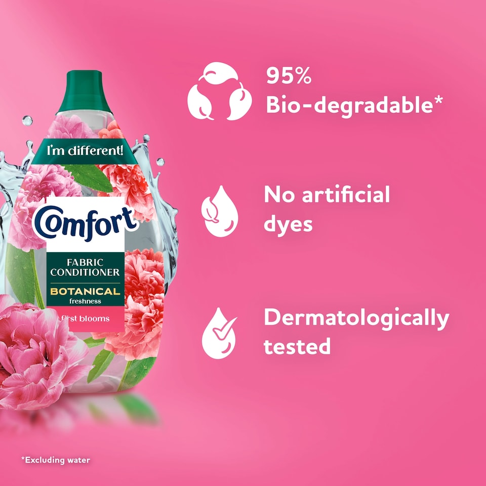 image 1 of Comfort Botanical First Blooms Fabric Conditioner 64 Wash 960ml
