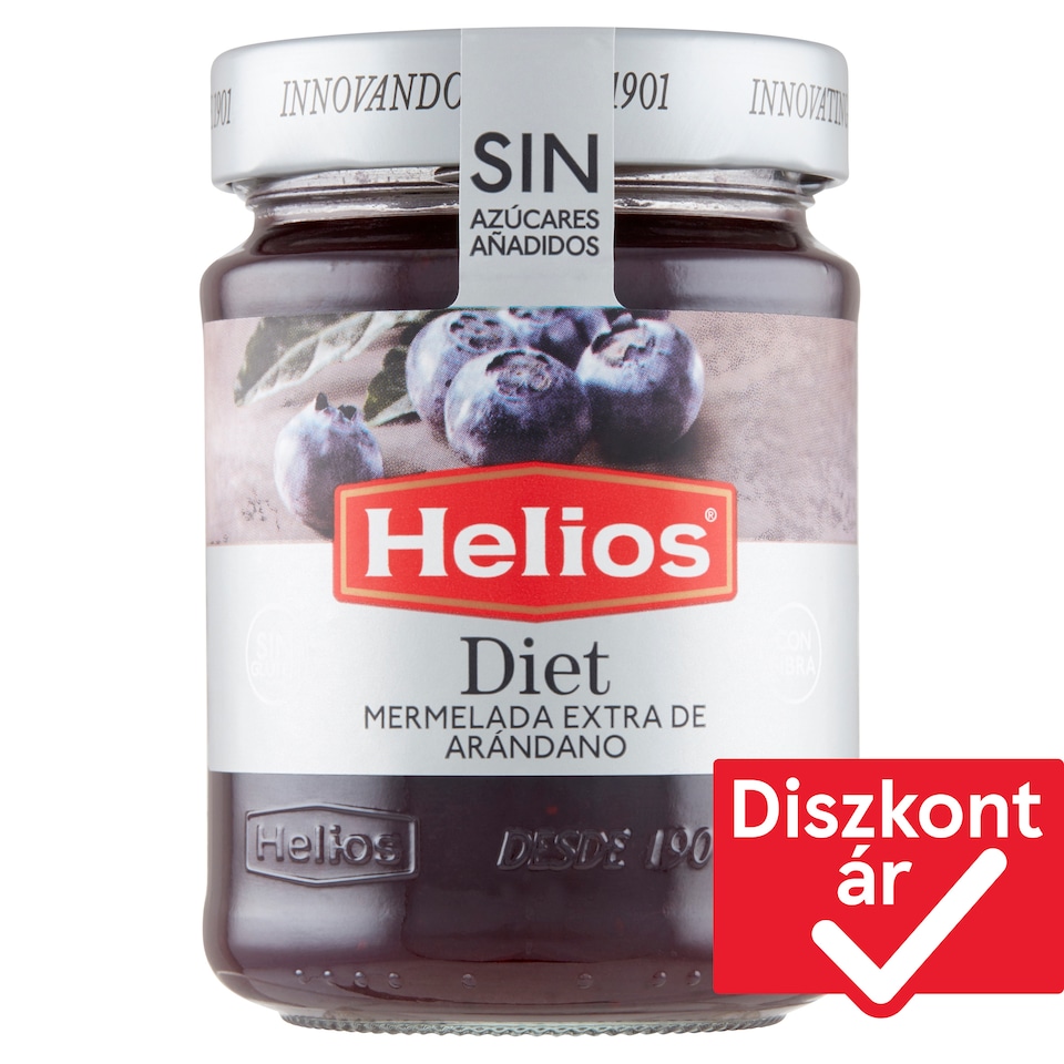 Helios áfonya extradzsem édesítőszerrel 280 g 1. kép