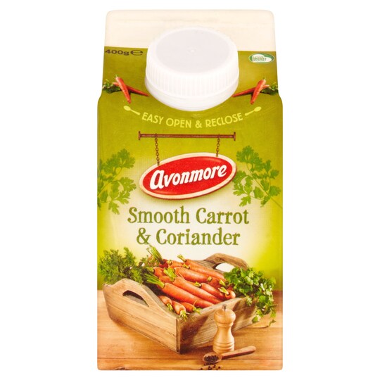 Avonmore Carrot & Coriander Soup 400G Tesco Groceries