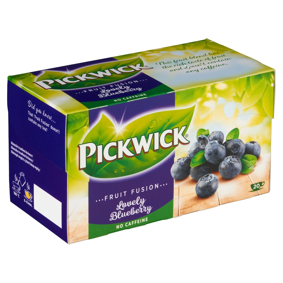 Pickwick Fruit Fusion Ovocnobylinný čaj aromatizovaný s borůvkami 20 x 2g (40g)