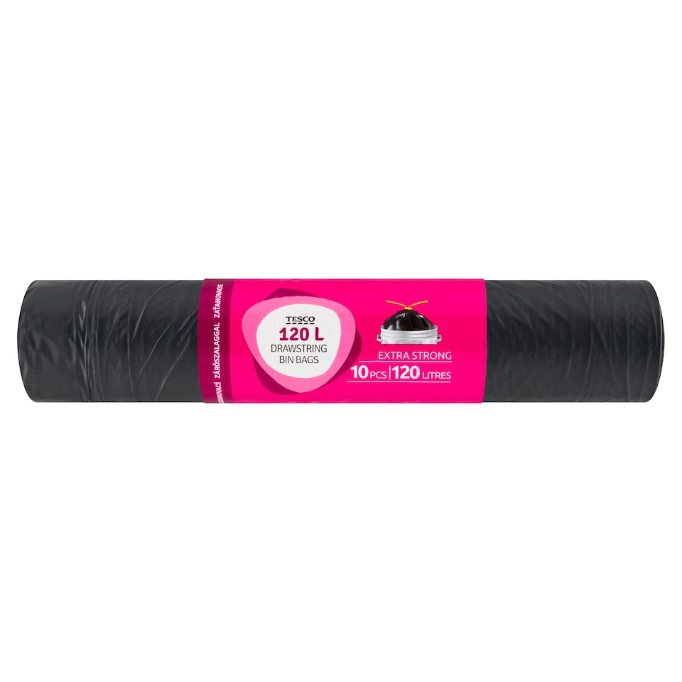Tesco Drawstring Bing Bags 120 l 10 pcs