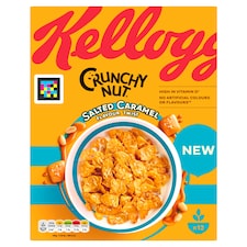 Kellogg's Crunchy Nut Salted Caramel Breakfast Cereal 375g