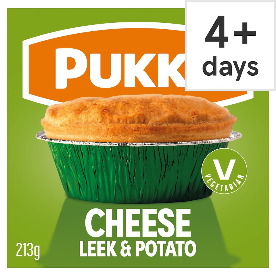 Pukka Vegetarian Cheese, Leek & Potato Pie