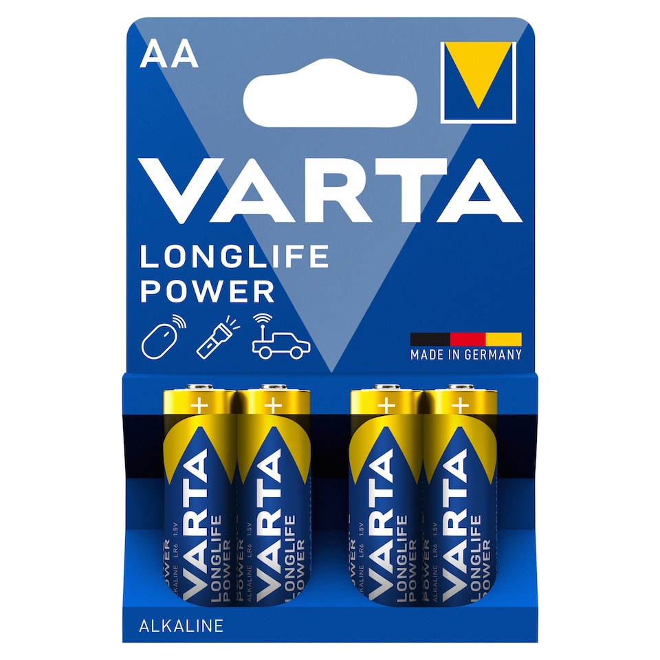 obrázok 1 z VARTA Longlife Power AA alkalické batérie 4 ks