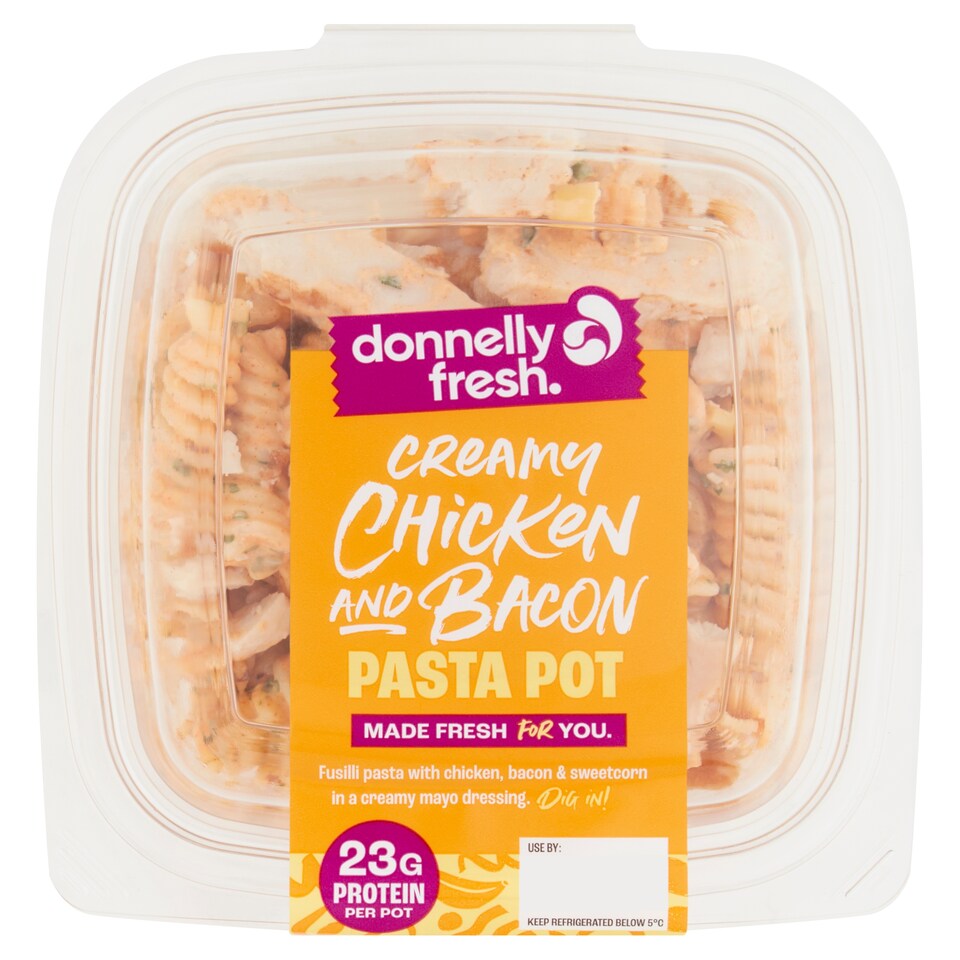 Donnelly Fresh Creamy Chicken And Bacon Pasta Pot 300G
