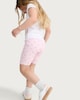 image 3 of F&F Girls 3-Pack Cotton Rich Ribbed Cycling Shorts in Multi Pink