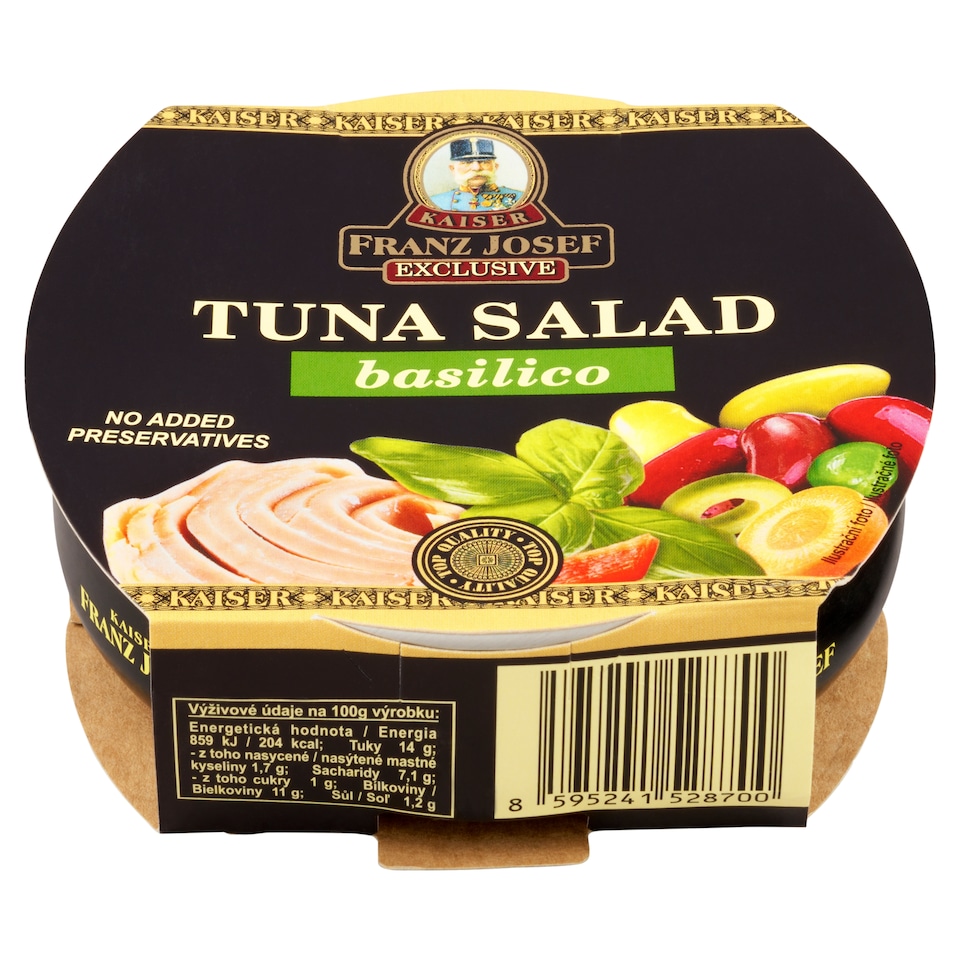 obrázok 1 z Franz Josef Kaiser Exclusive Tuniakový šalát Basilico 160 g