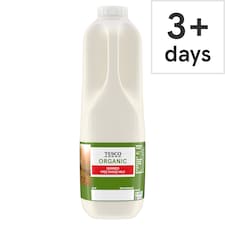Tesco Organic Free Range Skimmed Milk 1.136L, 2 Pint