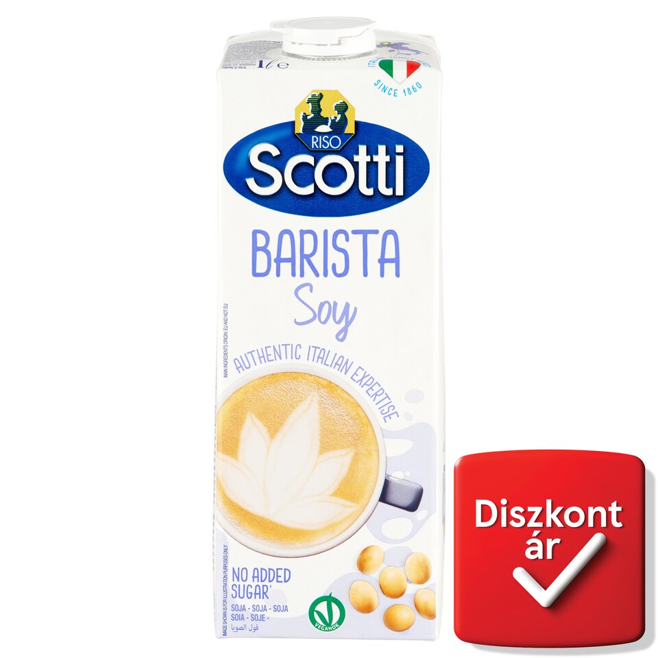 Riso Scotti Barista szója- és rizsital kálciummal és vitaminokkal 1 l  1. kép