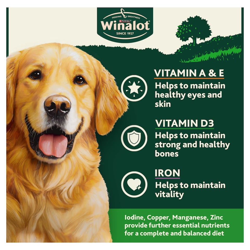 image 1 of WINALOT Meaty Chunks Mixed in Gravy Wet Dog Food 6x400g