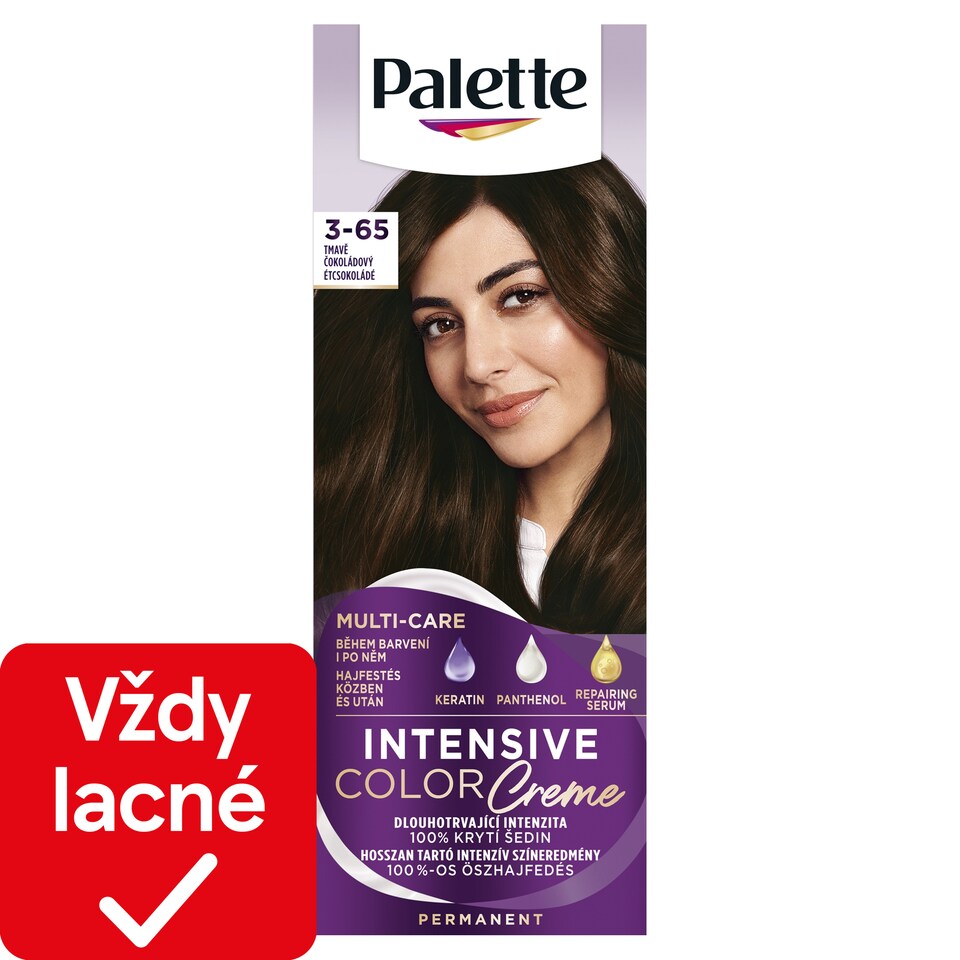 image 1 of Palette Intensive Color Creme Hair Color Dark Chocolate 3-65