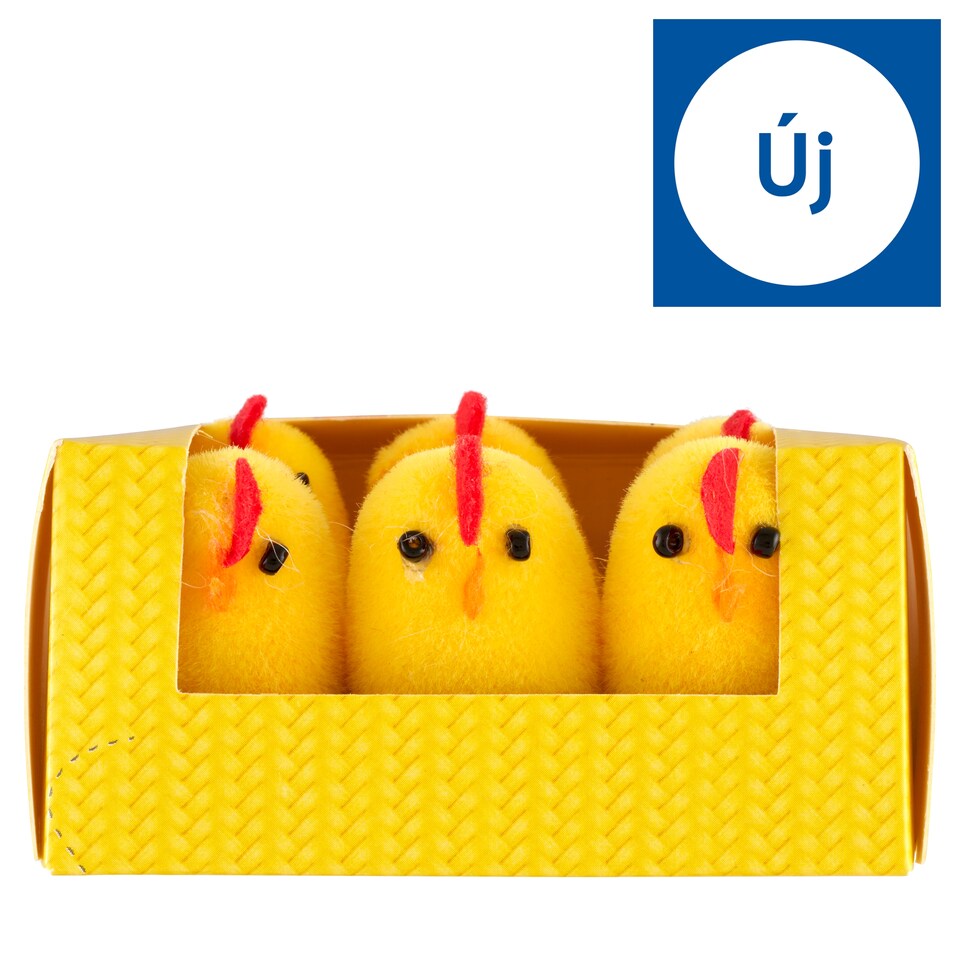 Húsvéti csibe dekoráció 6 db