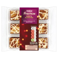 Tesco Free From Triple Chocolate Brownie Bites 9 Pack