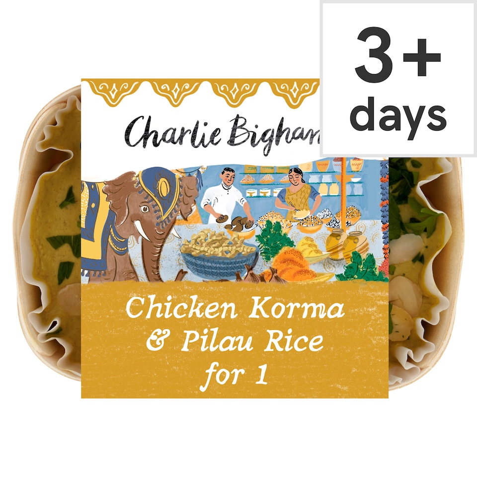 Charlie Bigham's Chicken Korma & Pilau Rice 405g