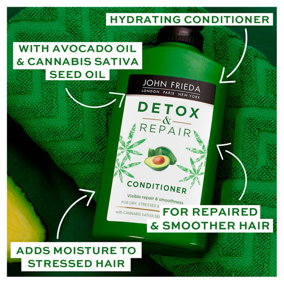 image 1 of John Frieda Detox & Repair Conditioner 250Ml