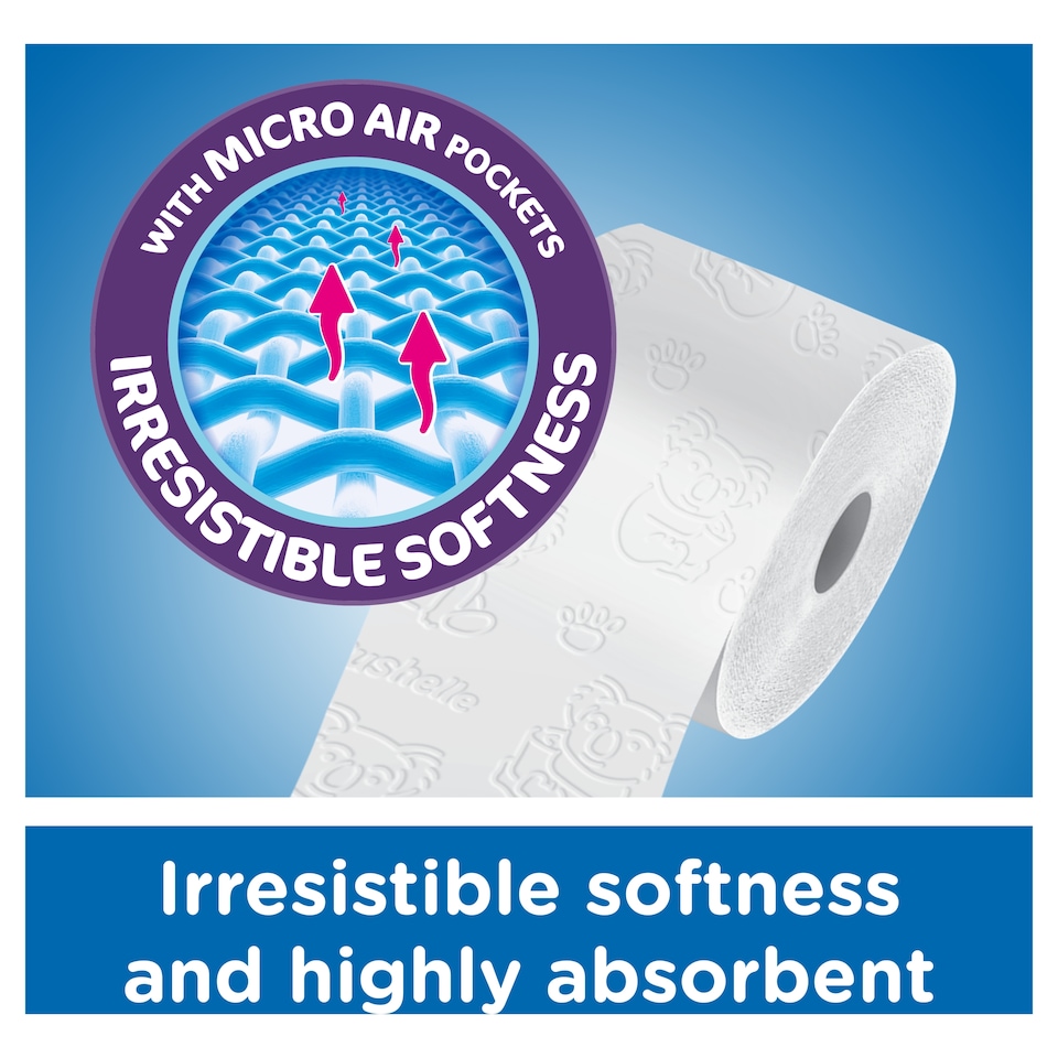 image 1 of Cushelle Original Longer Lasting Toilet Tissue 24 Pack
