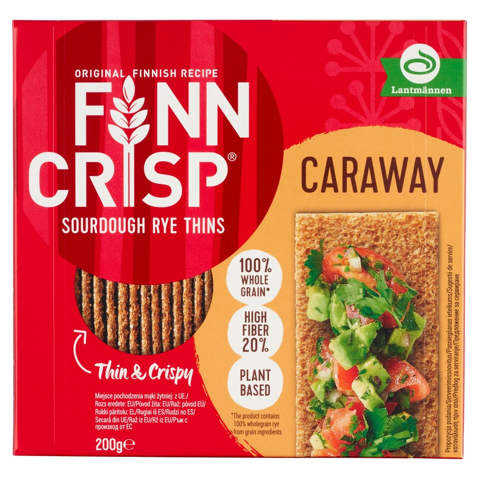 image 1 of Finn Crisp Caraway Sourdough Rye Thins 200 g