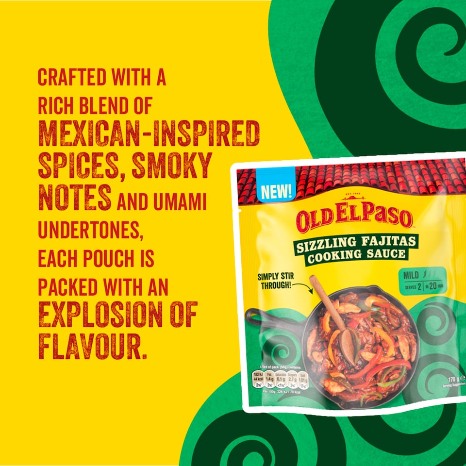 image 1 of Old El Paso Sizzling Fajitas Cooking Sauce 170g