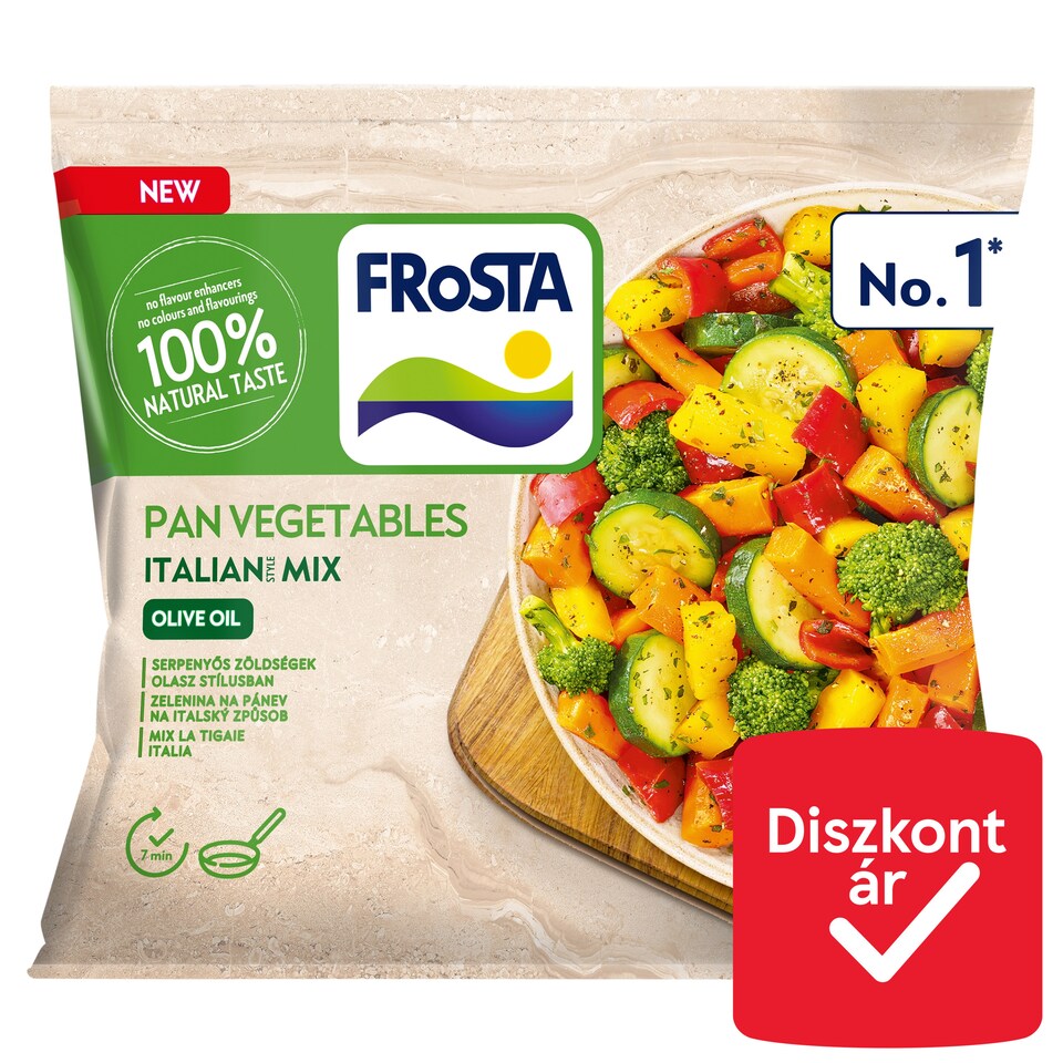 FRoSTA gyorsfagyasztott serpenyős zöldségek olasz stílusban 400 g