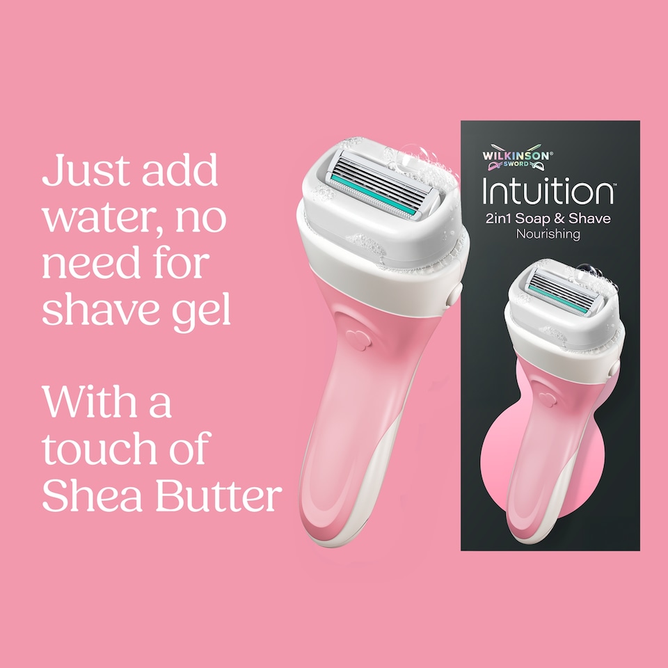 image 1 of Wilkinson Sword Intuition 2in1 Nourishing Women's Razor Blade Refills x 3