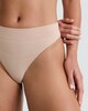image 2 of F&F 3-Pack Ribbed Thongs in Neutral